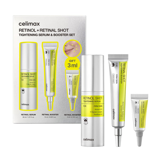 celimax retinal booster front packaging highlighting targeted firming benefits