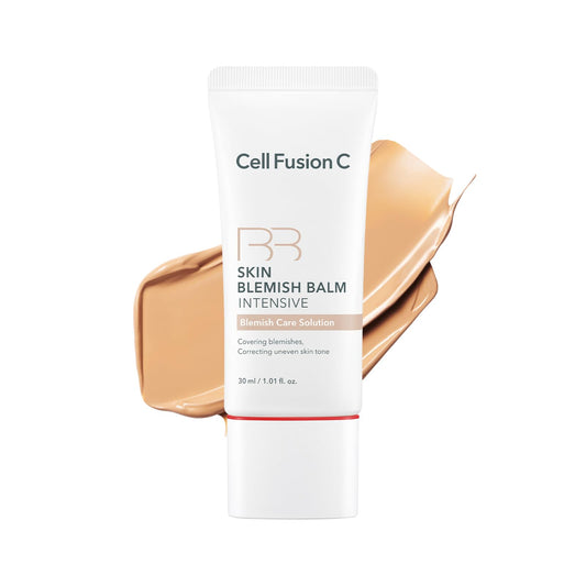 Cell Fusion C front packaging showing compact BB cream and benefit of medium coverage