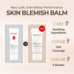 Cell Fusion C before and after showing reduced redness and more even texture