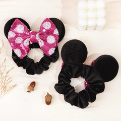 CellElection scrunchie held in hand for scale, demonstrating true size and fit