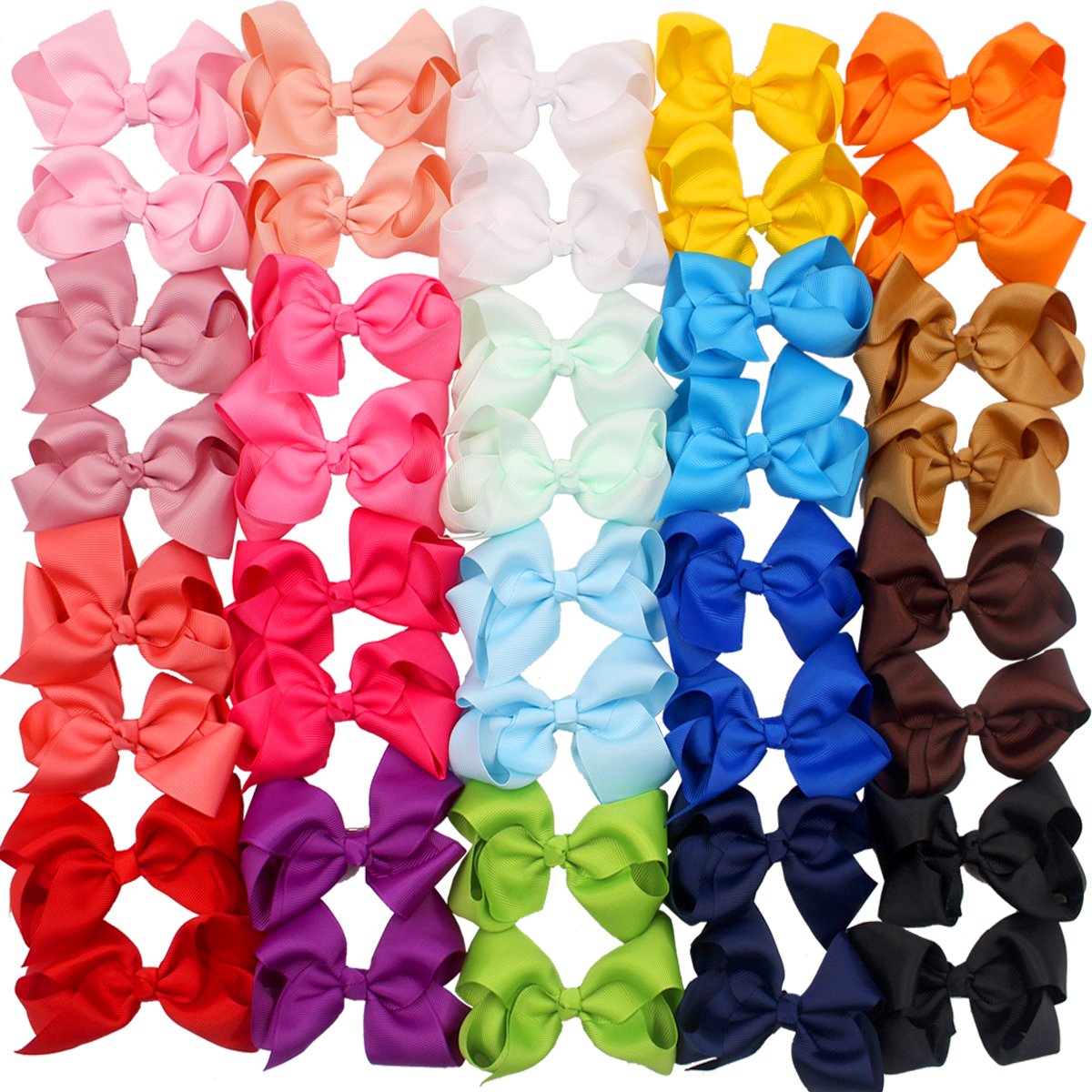 CÉLLOT front packaging of 40 hair bows showing variety and value