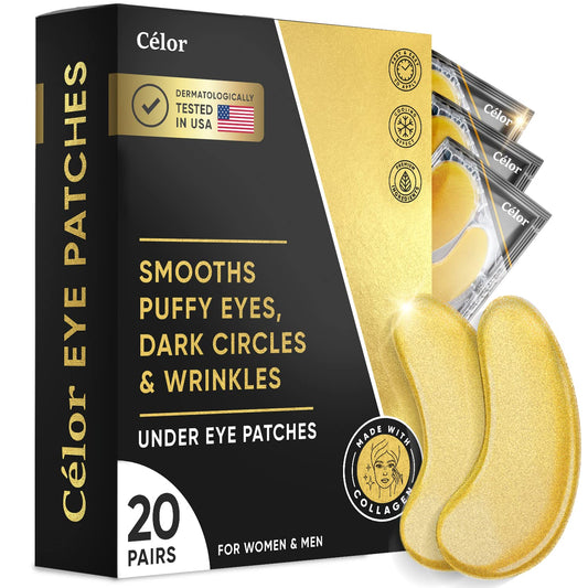 CÉLOR front packaging showing 20 pairs and golden under-eye benefit