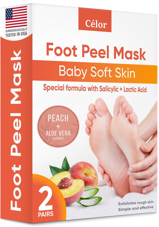 CÉLOR front packaging showing two pairs and peach color, communicates value