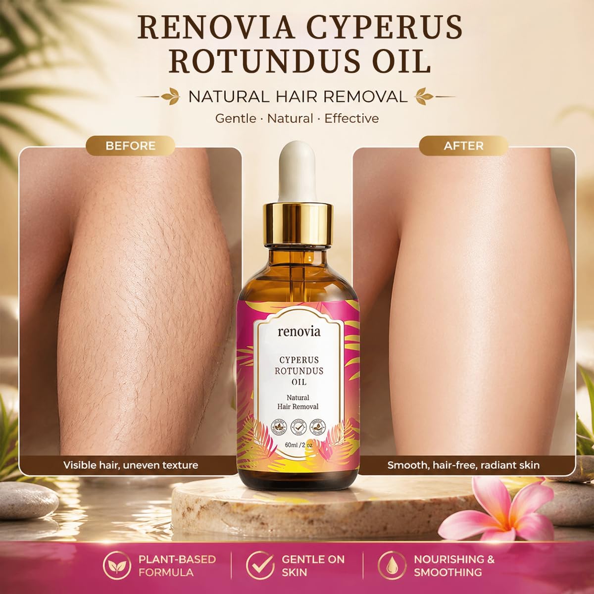 CEMENRETE oil spread on skin showing smooth non-greasy texture