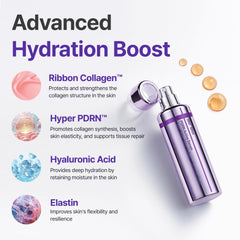 CENTELLIAN 24 applying serum to face with hands, targeted firming benefit