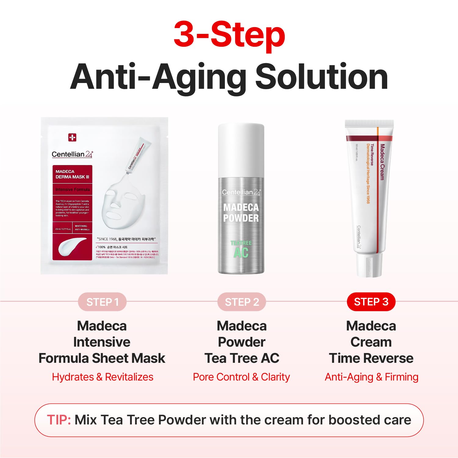 CENTELLIAN 24 in nighttime bathroom routine illustrating restorative use