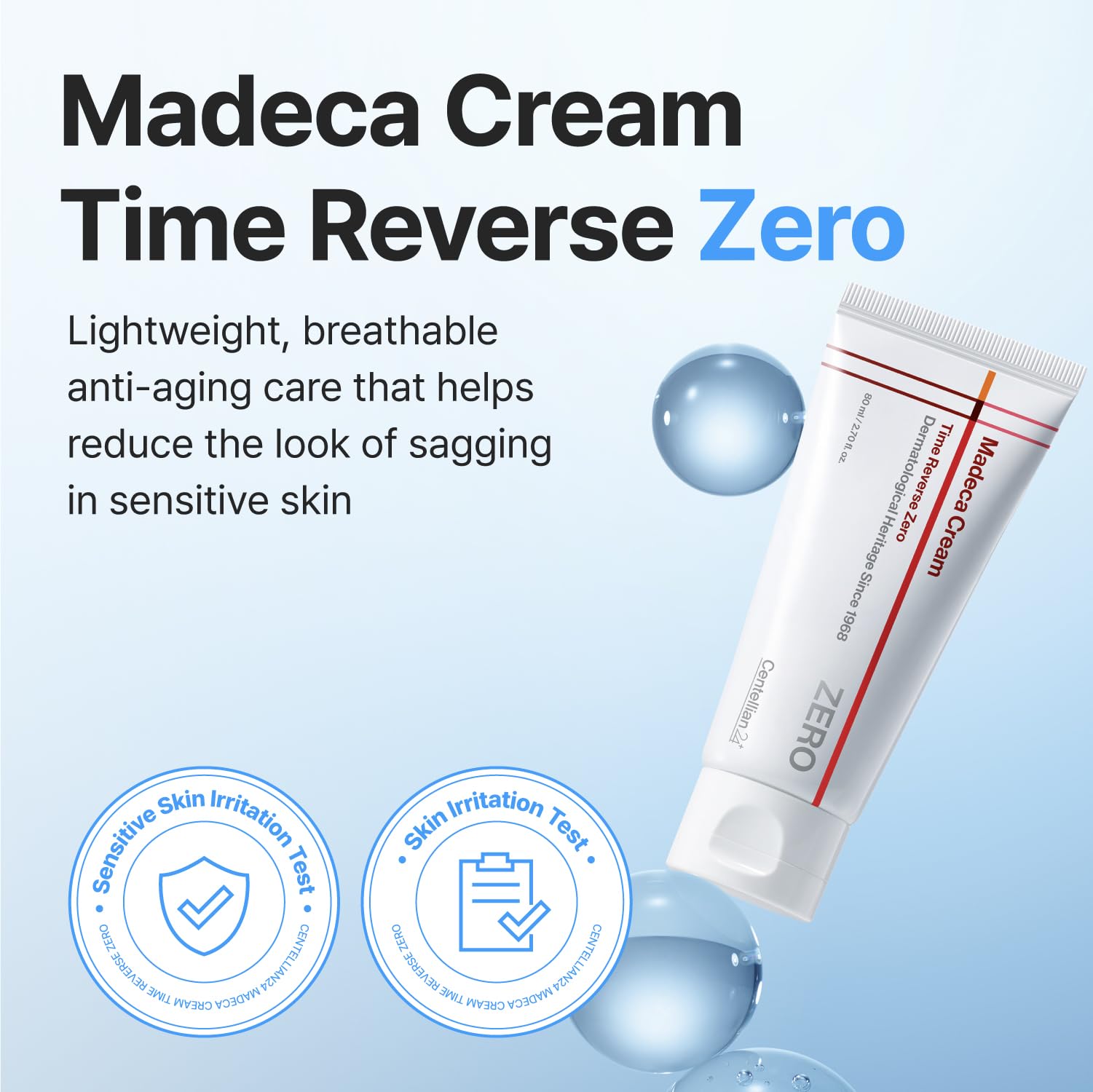 CENTELLIAN 24 cream texture close-up highlighting quick absorption