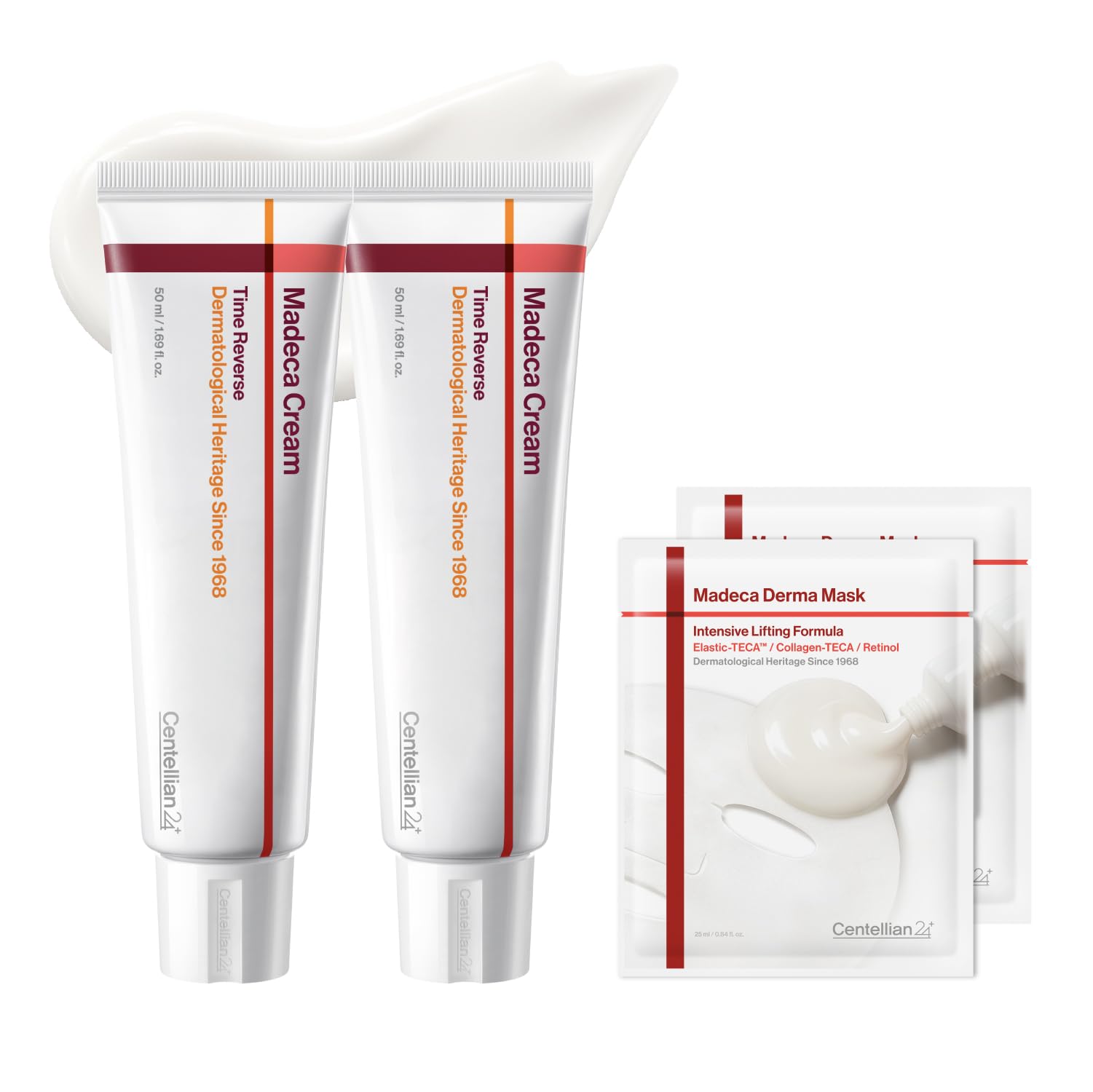 CENTELLIAN 24 front view of two Time Reverse cream tubes for firming