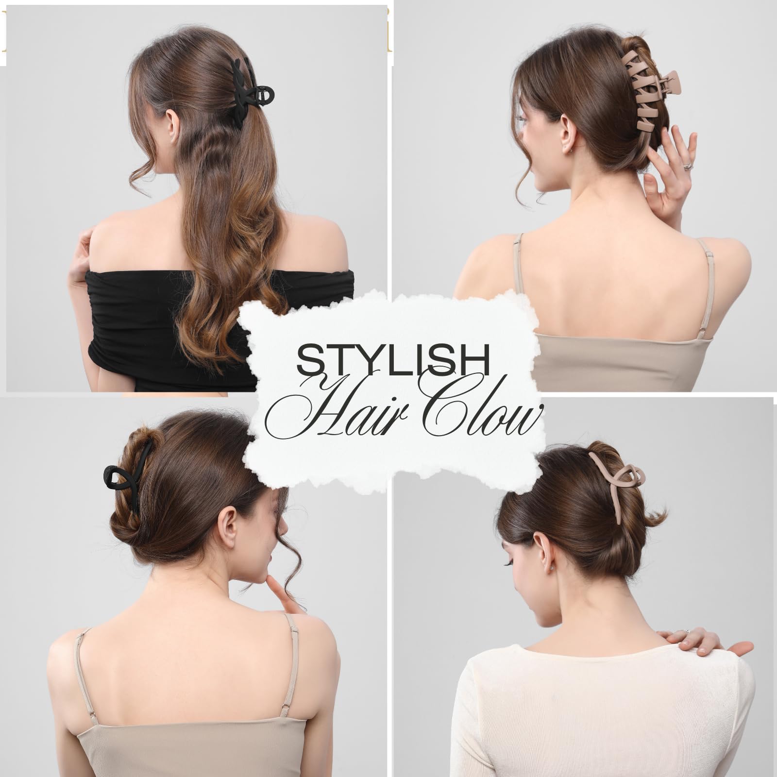 CENTSTAR clip securing thick hair into a tidy hold for active days benefit