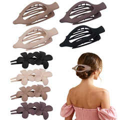 CENTSTAR flat claw clip front view shows sleek matte finish and comfortable hold