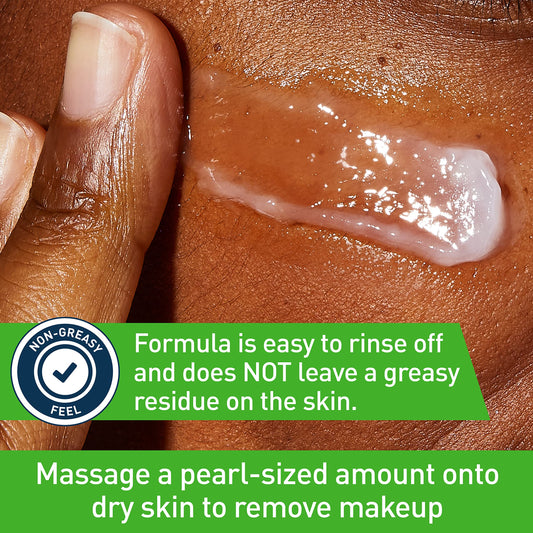 CeraVe balm texture close-up melting on fingertip for easy makeup removal