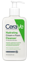 CeraVe front bottle showing label and benefits for gentle cleansing