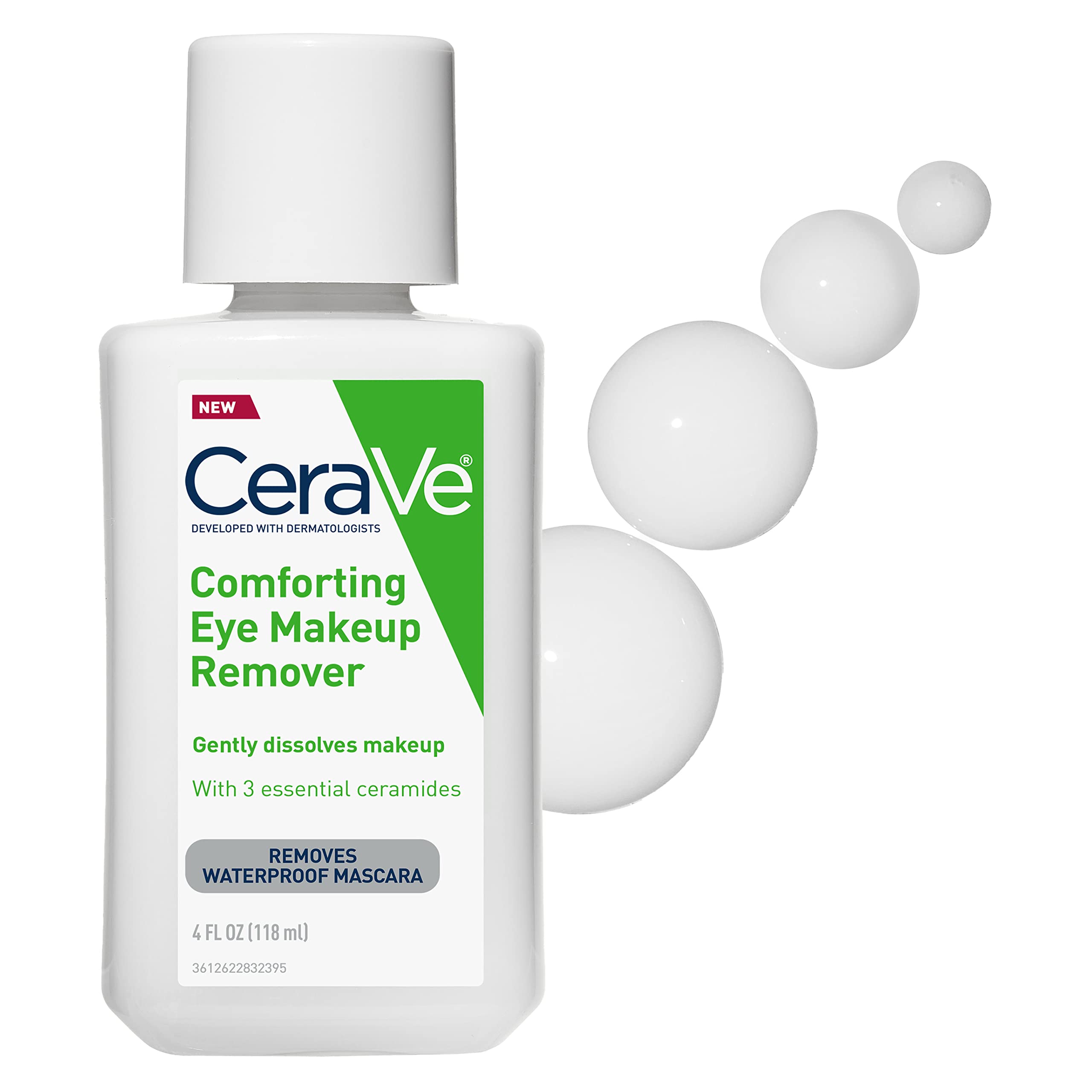 CeraVe front packaging showing bottle and benefits for gentle removal
