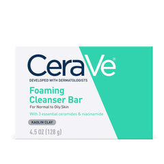 CeraVe front packaging showing bar and benefits for clean skin