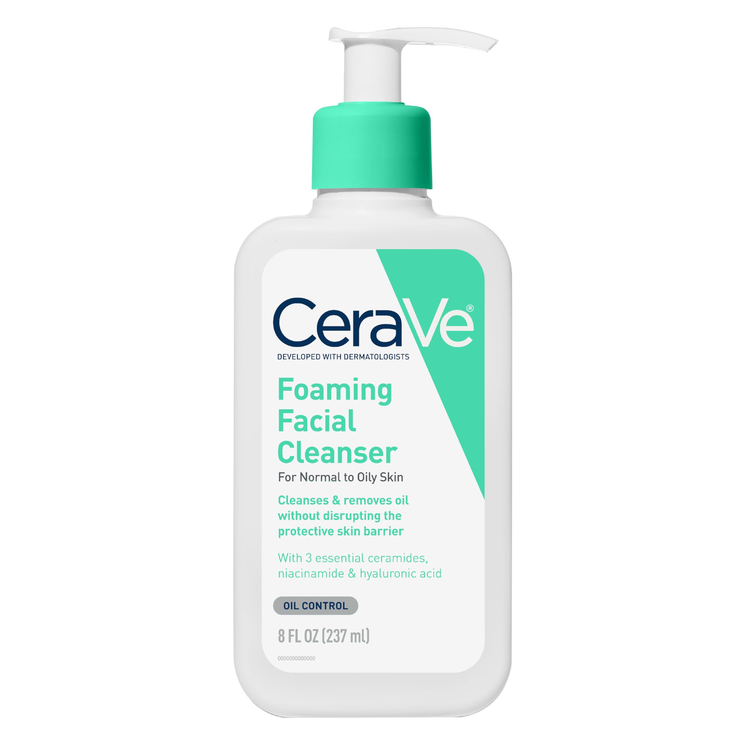 CeraVe front packaging showing clear bottle and brand for reliable cleansing