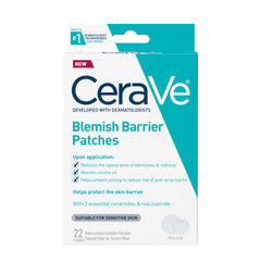 CeraVe front packaging showing 22-count blemish patches and benefits