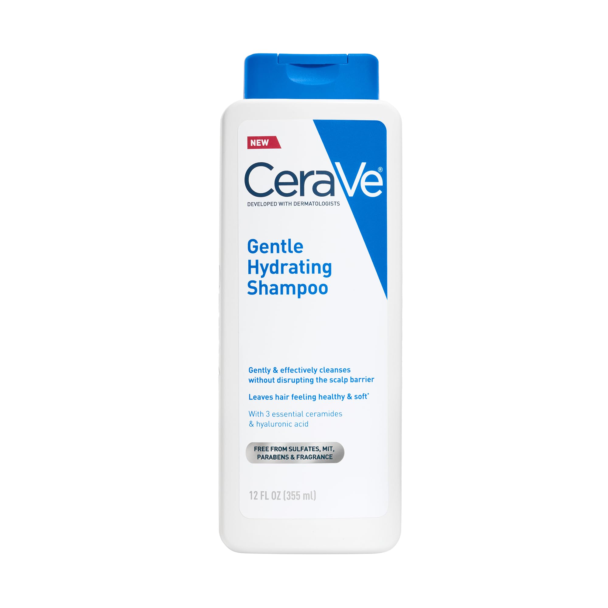 CeraVe front packaging showing bottle and benefits for gentle cleansing