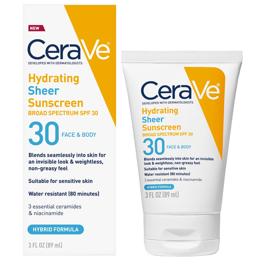 CeraVe front packaging showing SPF 30 and benefits for visible protection