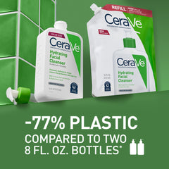 CeraVe label close-up highlighting ceramides and hyaluronic acid benefits