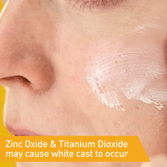CeraVe sunscreen being applied to face and neck for even mineral coverage