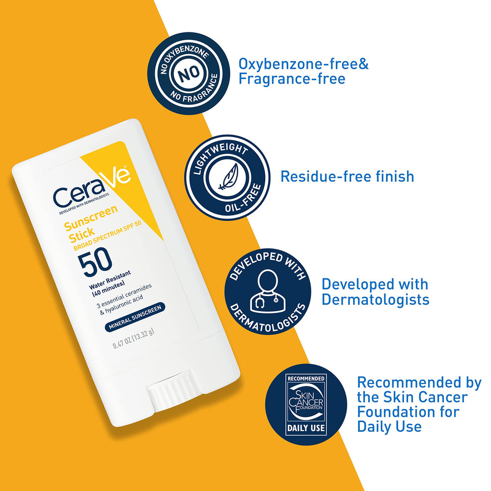CeraVe stick creamy texture close-up showing smooth clear blend benefit
