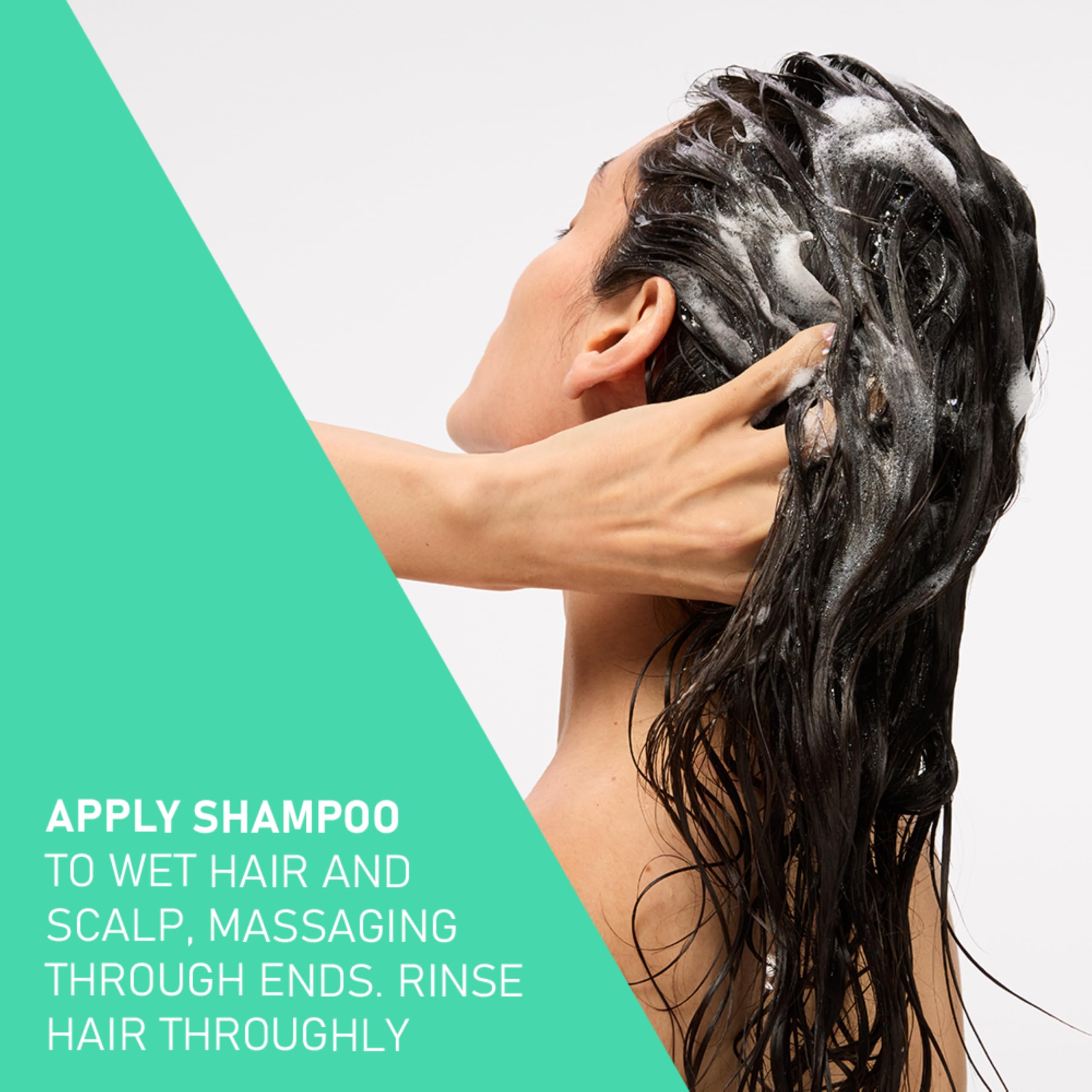 CeraVe shampoo being used in shower indicating effective cleanse