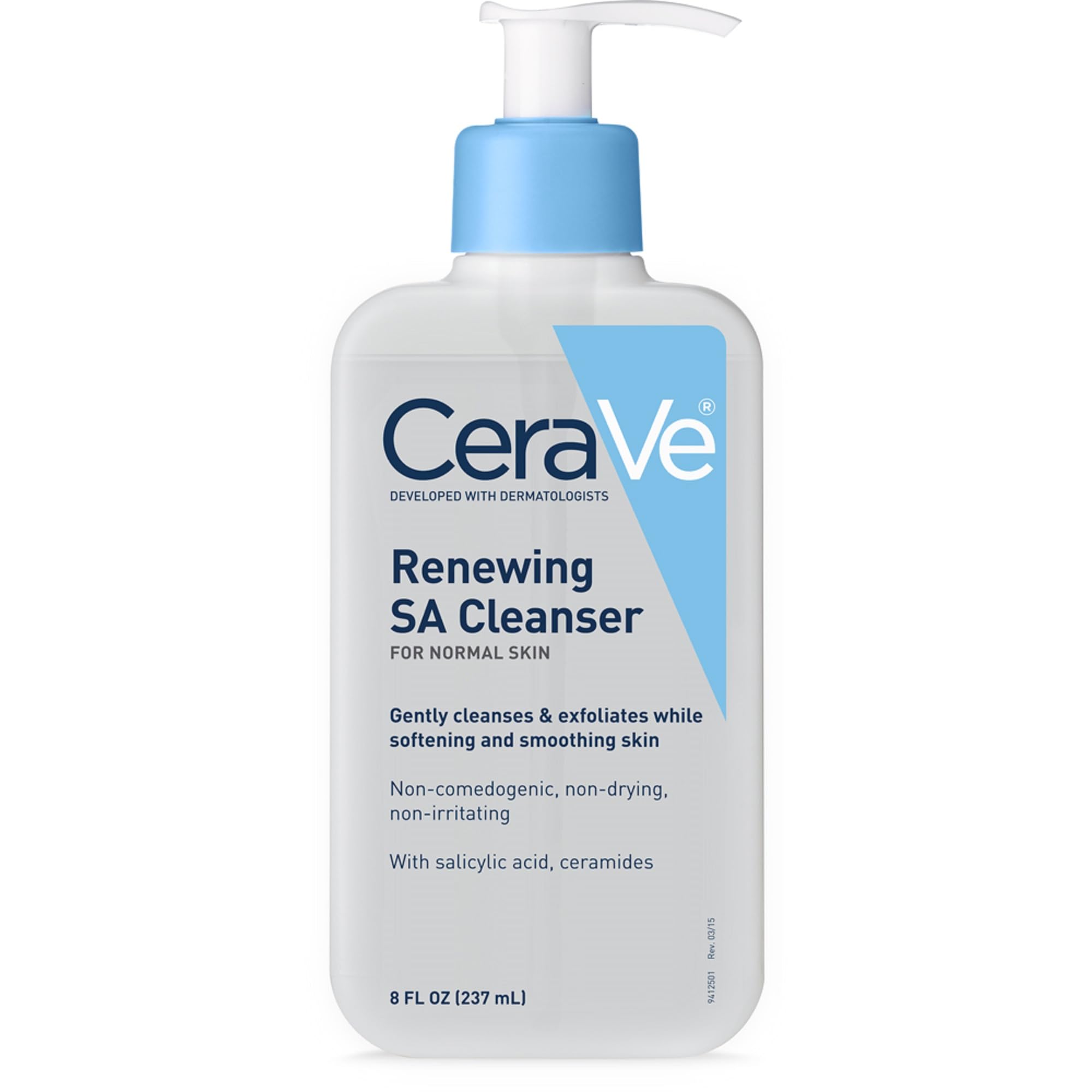 CeraVe front packaging showing label and size, clear view of benefits
