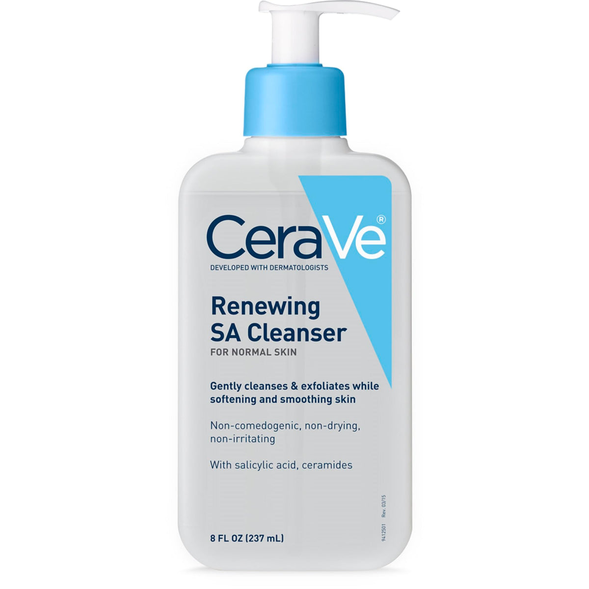 CeraVe front packaging showing label and size, clear view of benefits