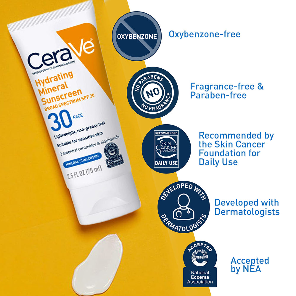 CeraVe creamy lotion texture up close showing blendable, hydrating finish