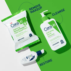 CeraVe wipe size comparison next to hand for scale and convenience