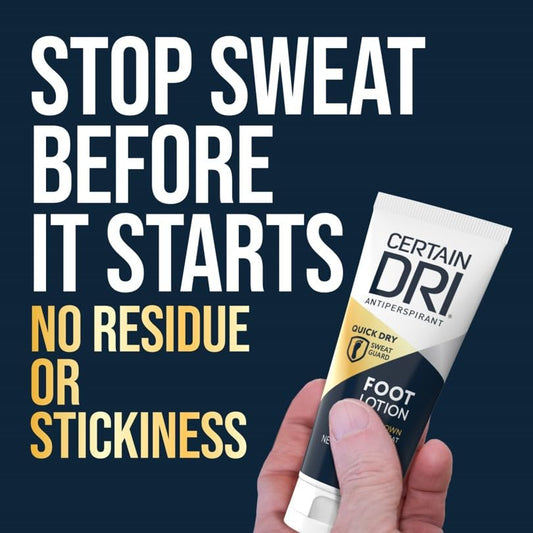 Certain Dri close-up label detail highlighting fragrance-free formula
