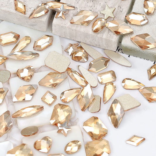 CESUSME close-up of crystal facets revealing sparkle for high-shine nail accents