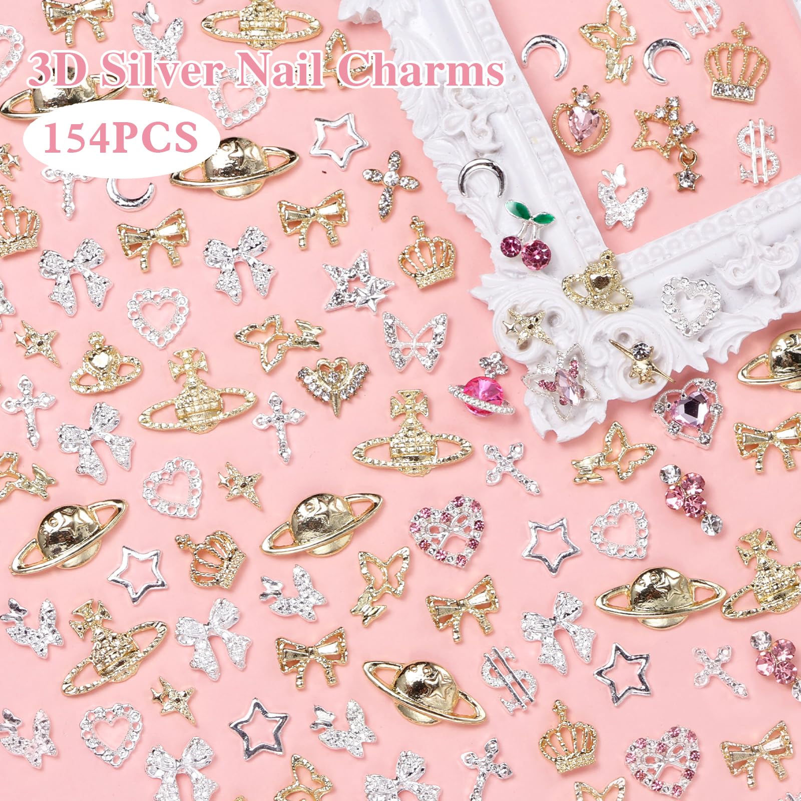CESUSME close-up of rhinestones and alloy texture for sparkle