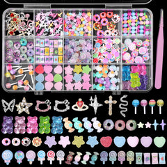 CESUSME front packaging view showing 15 mixed nail charms for easy gifting