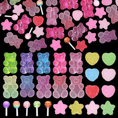 CESUSME front packaging showing 100-piece candy nail charms for variety