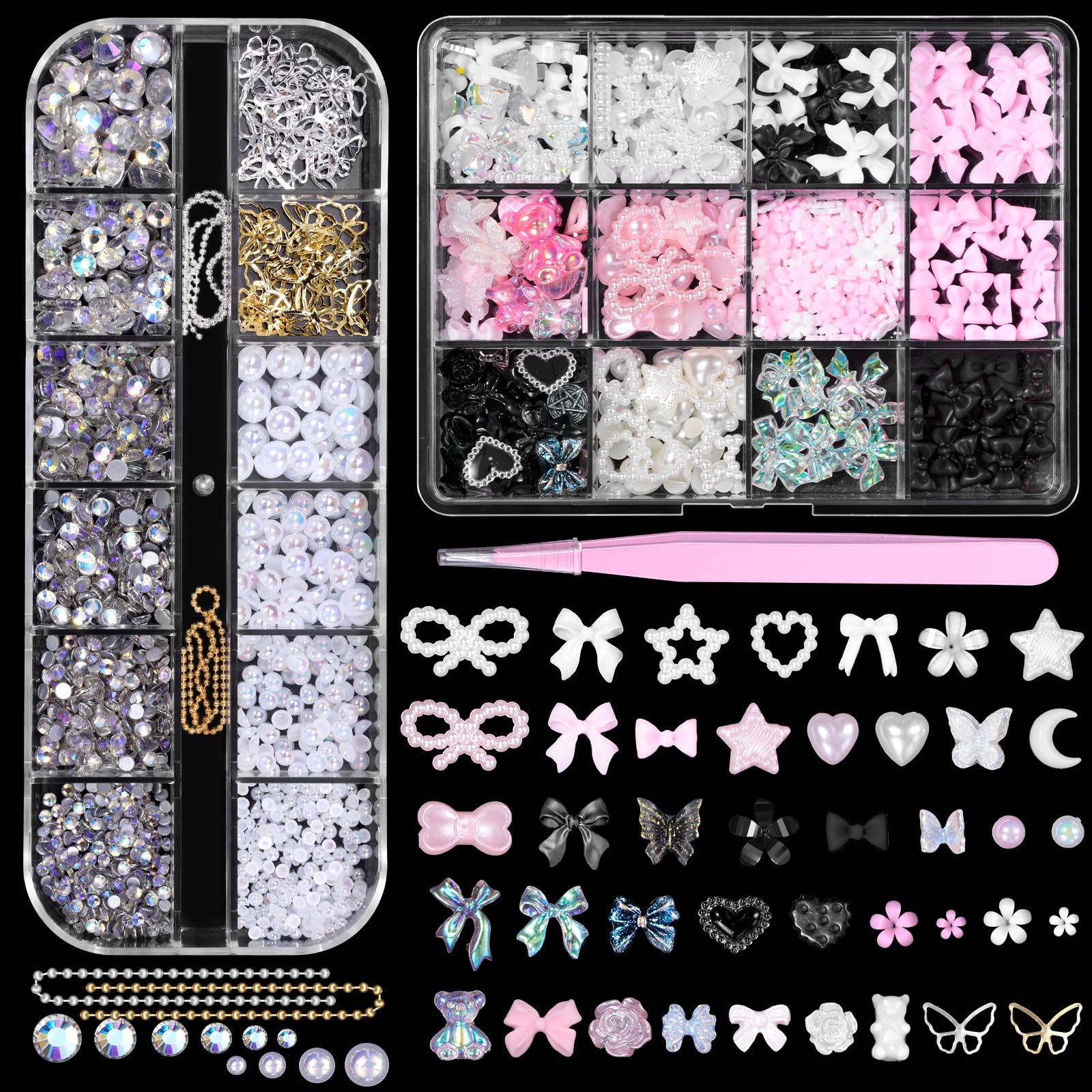 CESUSME front packaging showing two boxes and tweezers, versatile set benefit