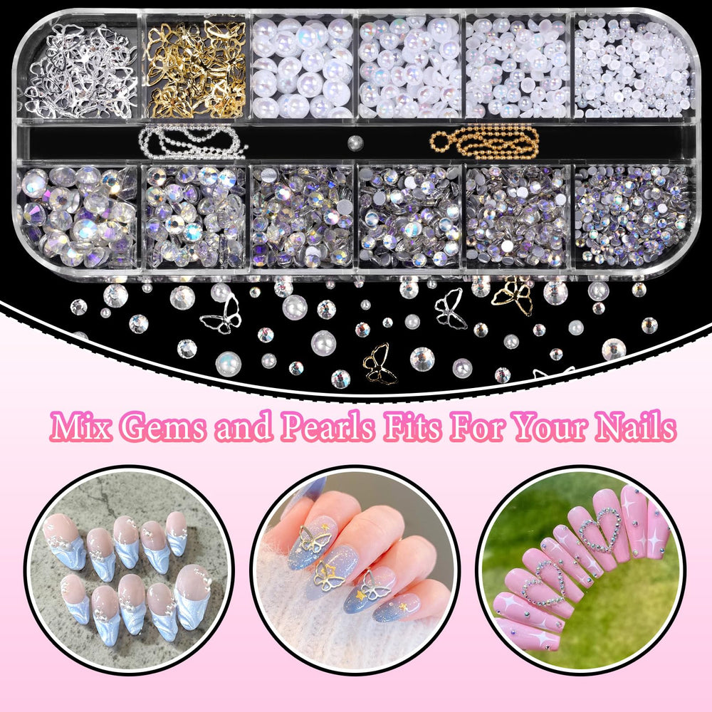 CESUSME charms applied on nail showing finished 3D manicure benefit