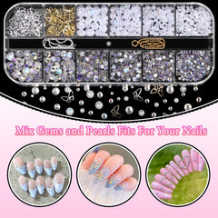 CESUSME charms applied on nail showing finished 3D manicure benefit
