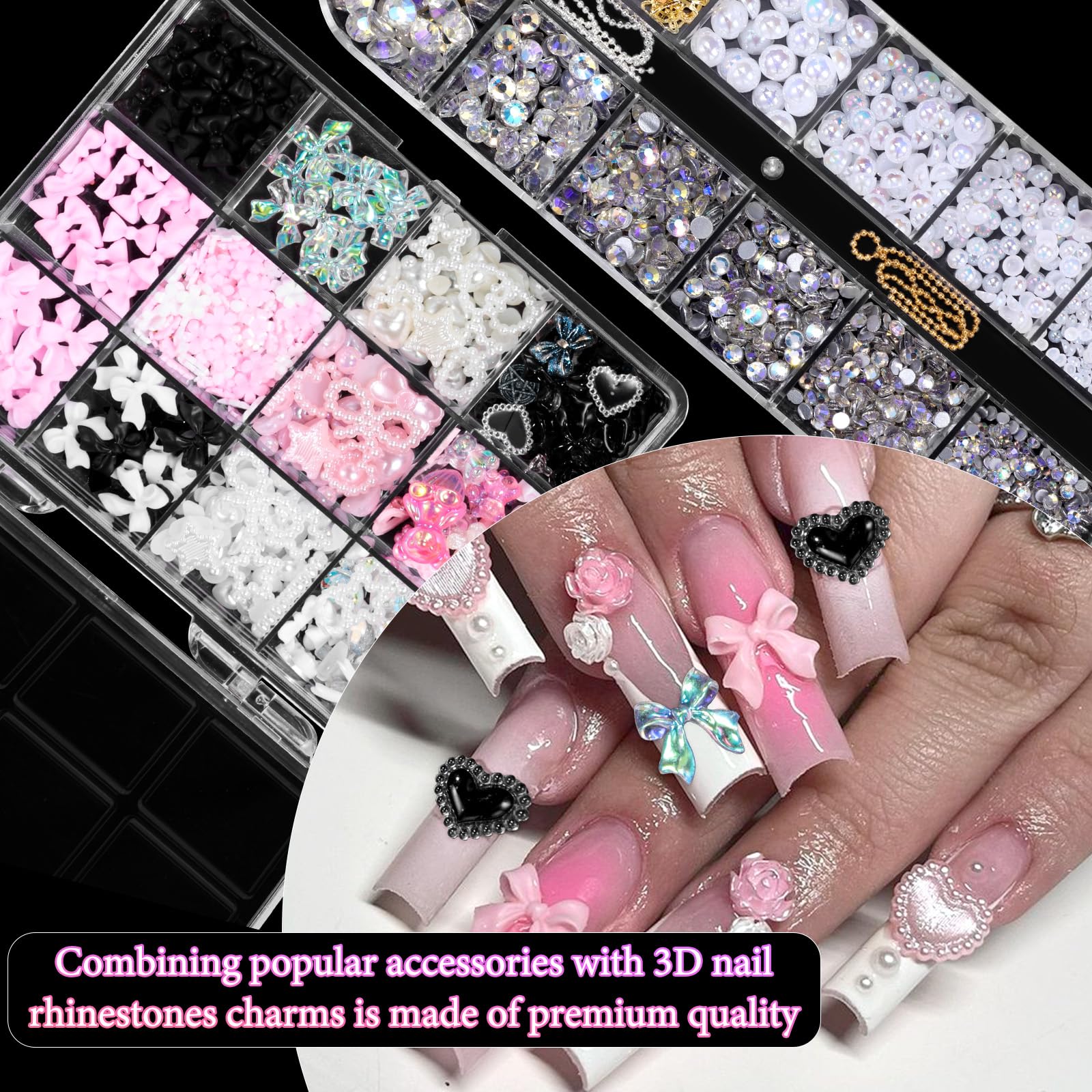 CESUSME metal chains with tweezers highlighting precision placement benefit