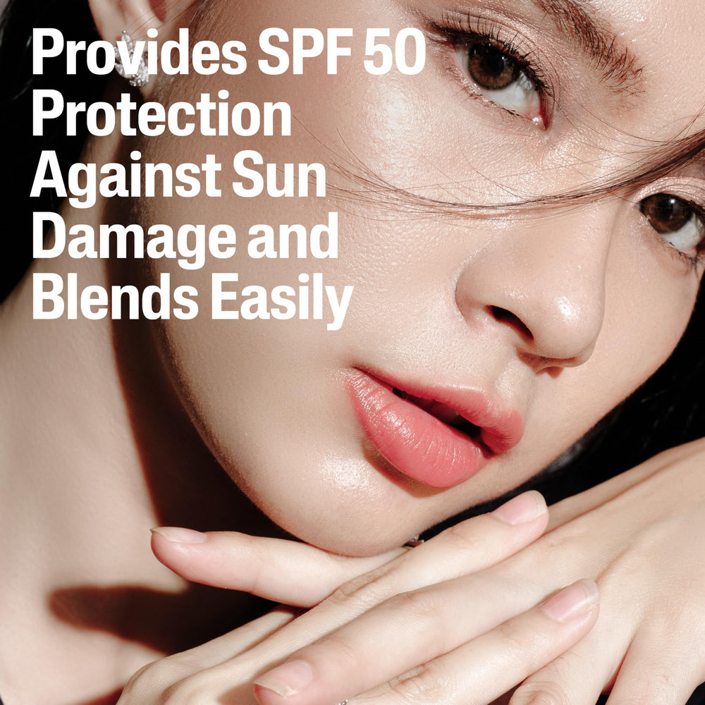 Applying Cetaphil on face to show smooth, non-greasy finish