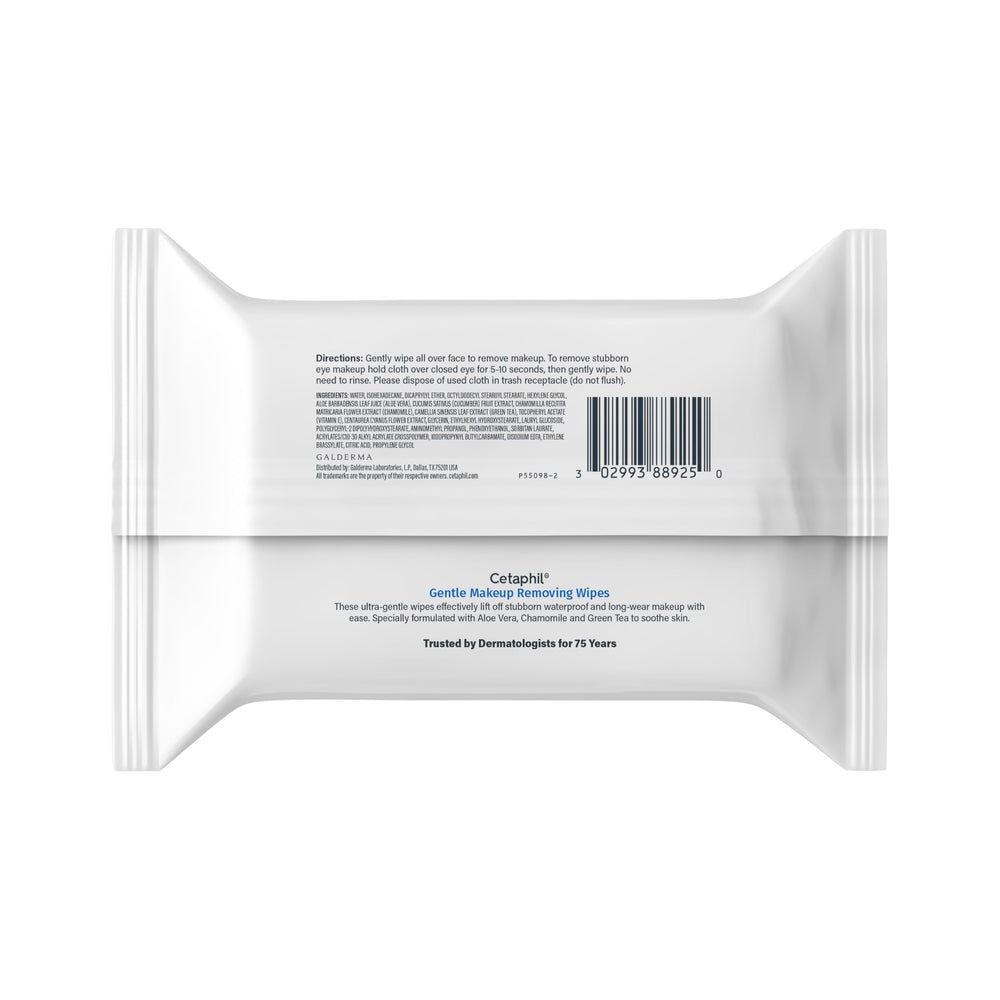 Cetaphil wipes in bathroom setting showing everyday use and quick clean-up