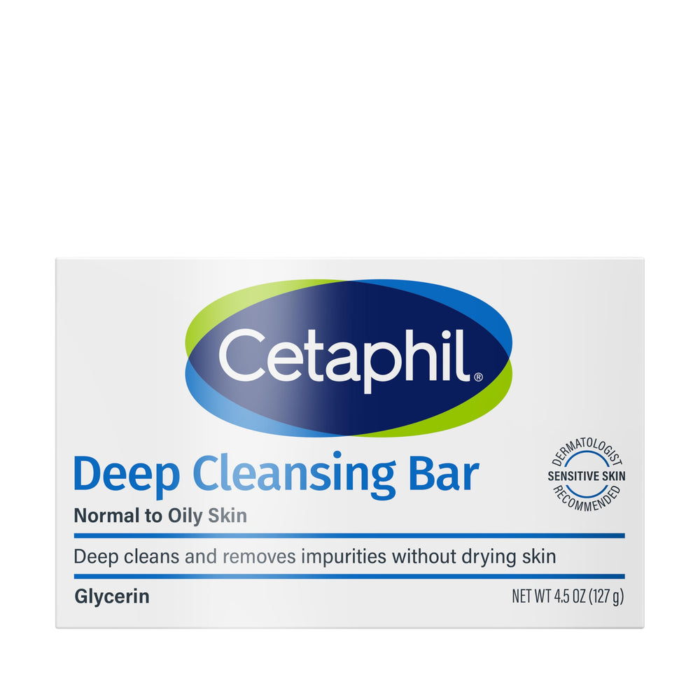 Cetaphil on shower shelf lifestyle scene for everyday routine use
