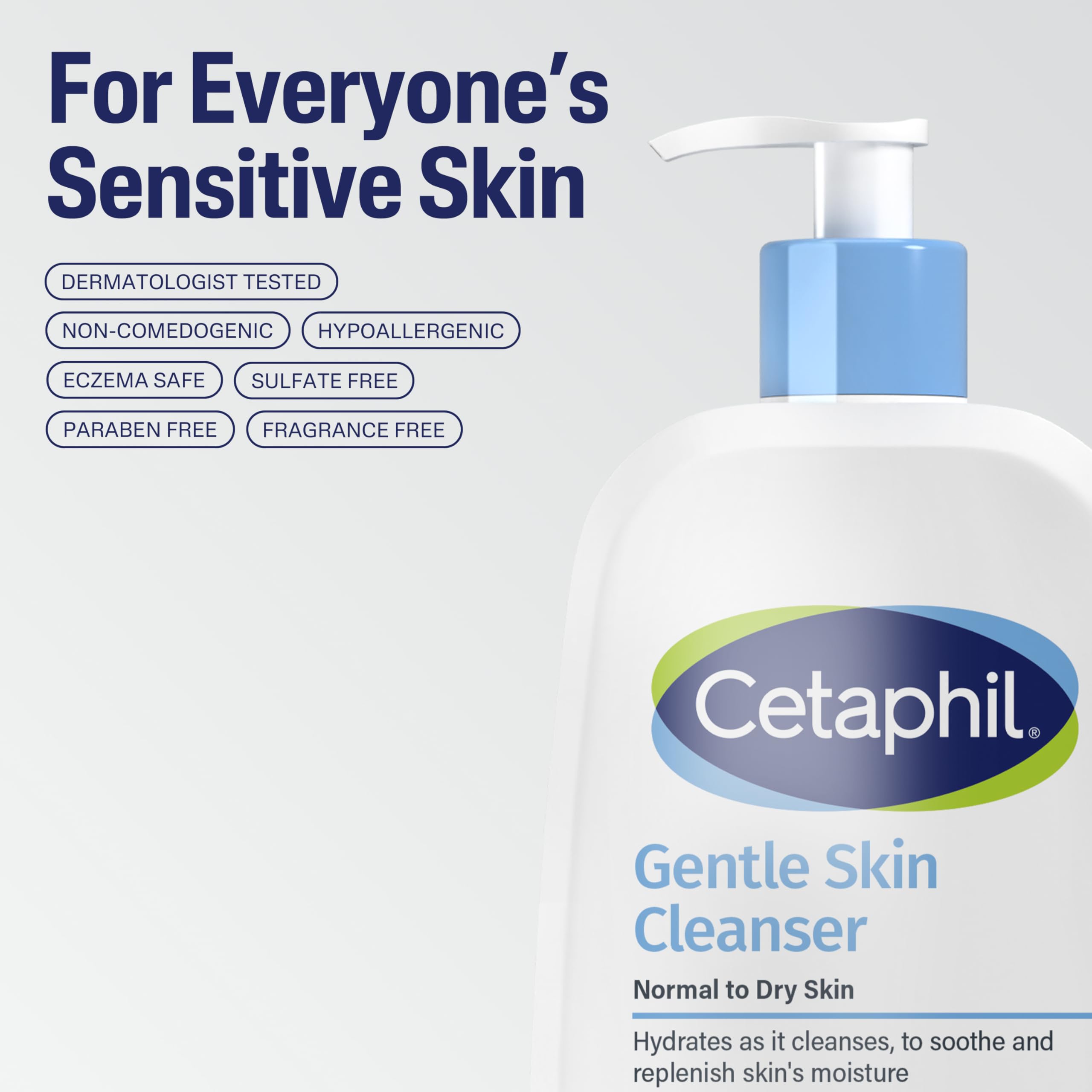 Cetaphil bathroom sink lifestyle setup showing everyday gentle skincare routine