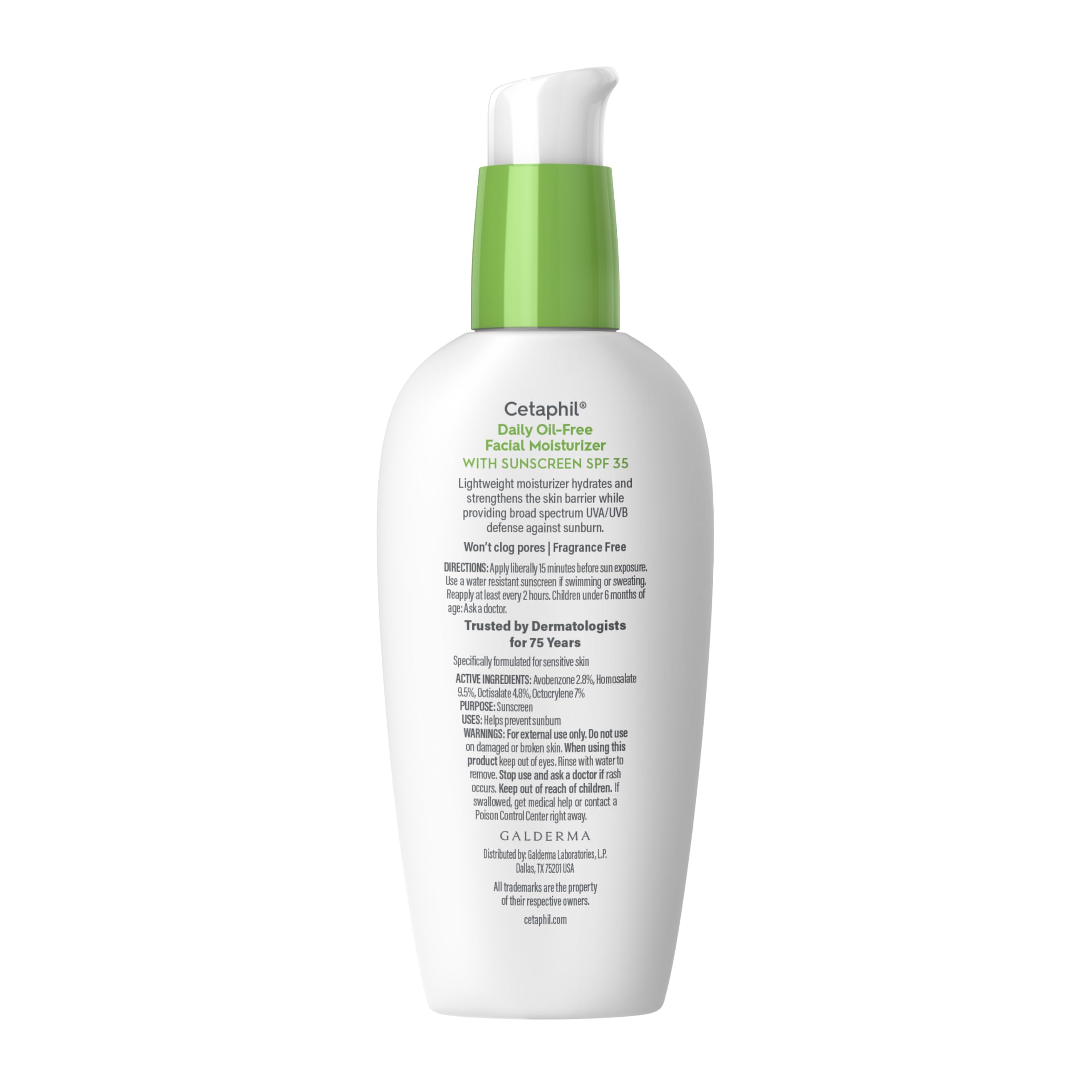 Cetaphil before and after application showing smoother hydrated skin