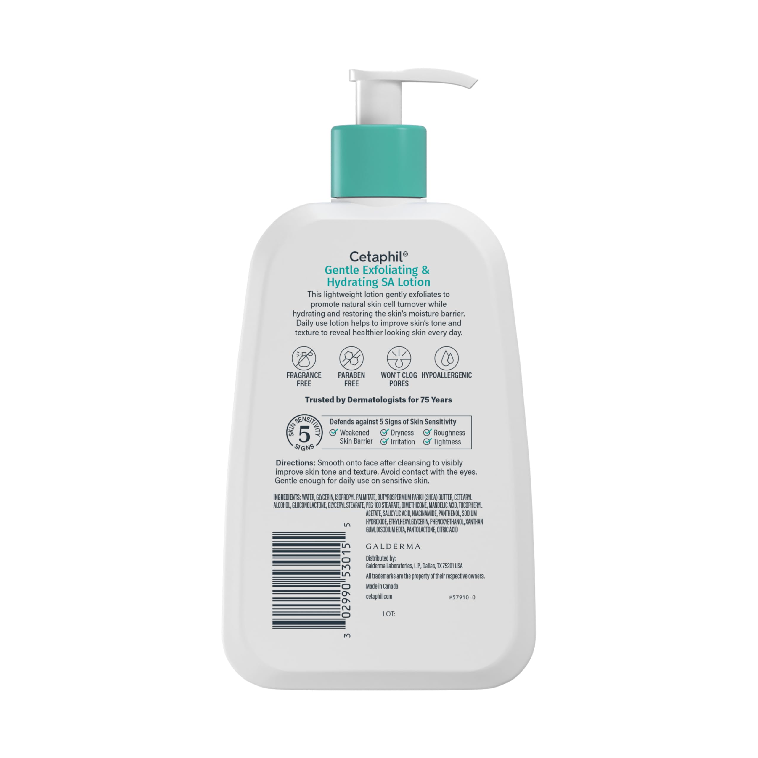 Cetaphil before and after skin texture example showing visible smoothing