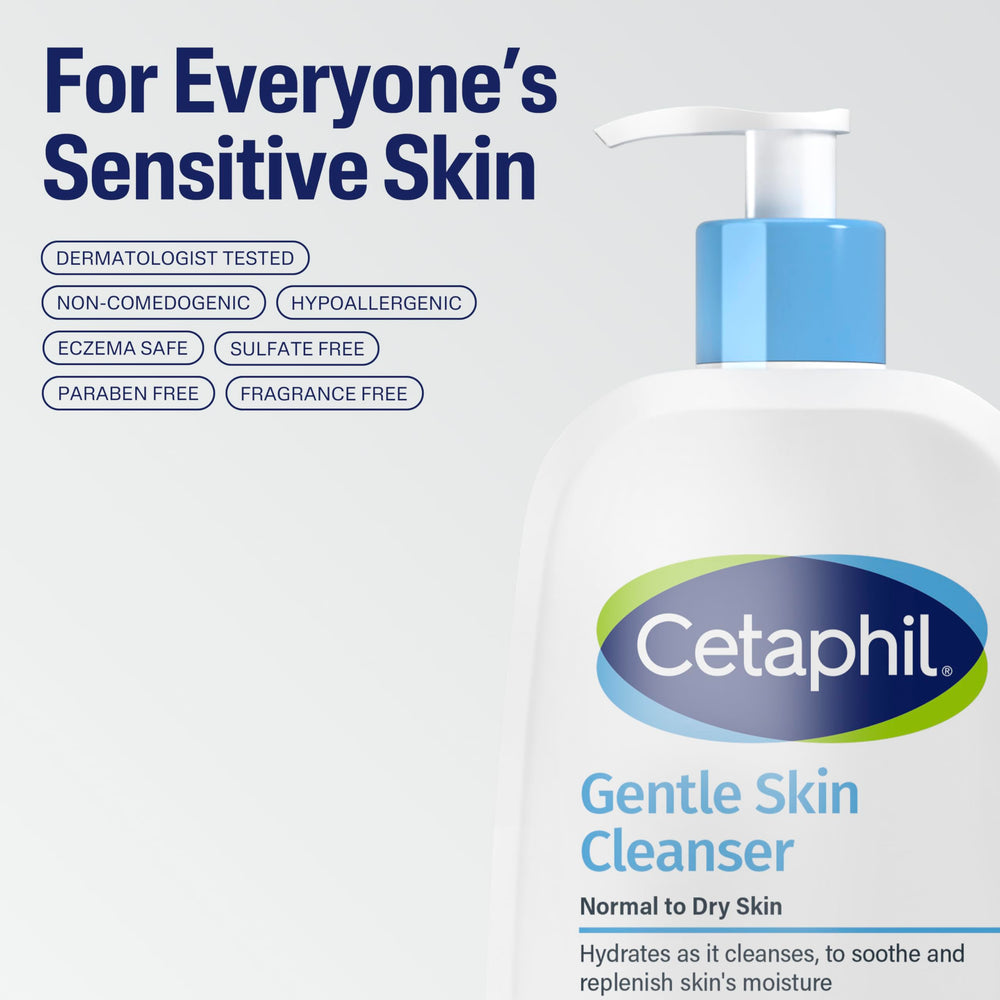 Cetaphil creamy texture close-up illustrating soothing hydration benefit