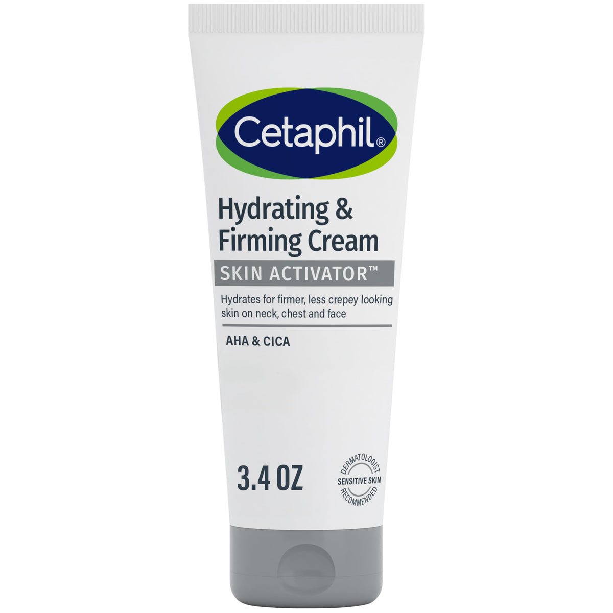 Cetaphil front jar 3.4 oz showing product for visible firming benefit