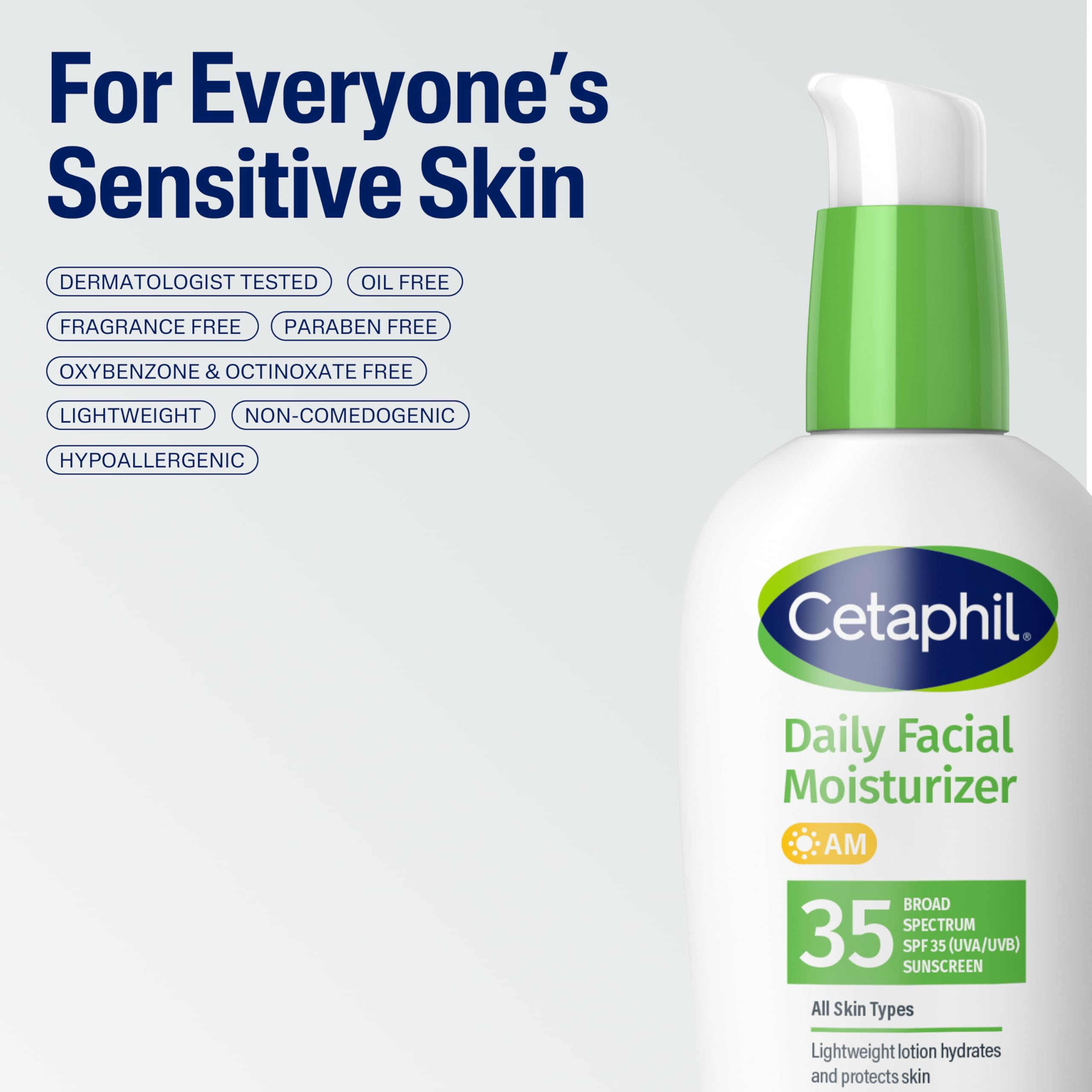 Cetaphil on bathroom vanity implying daily skincare routine convenience