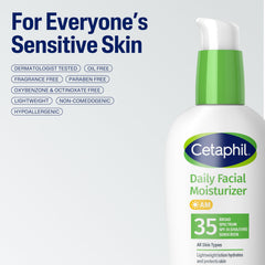 Cetaphil on bathroom vanity implying daily skincare routine convenience