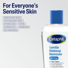 Cetaphil ingredients display with aloe and ginseng for soothing benefit